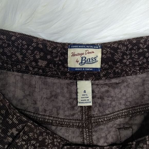 {Heritage Denim} Printed Corduroy Skirt - Picture 2 of 3